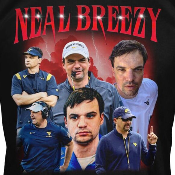 West Virginia Mountaineers Coach Neal Brown Retro Football Fan Collector Gift 05 - Picture 2 of 5